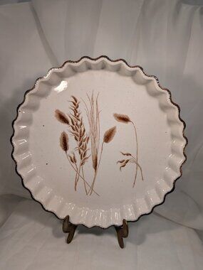 Midwinter Stonehenge Wild Oats Flan Quiche Dish DISHWASHER MICROWAVE SAFE